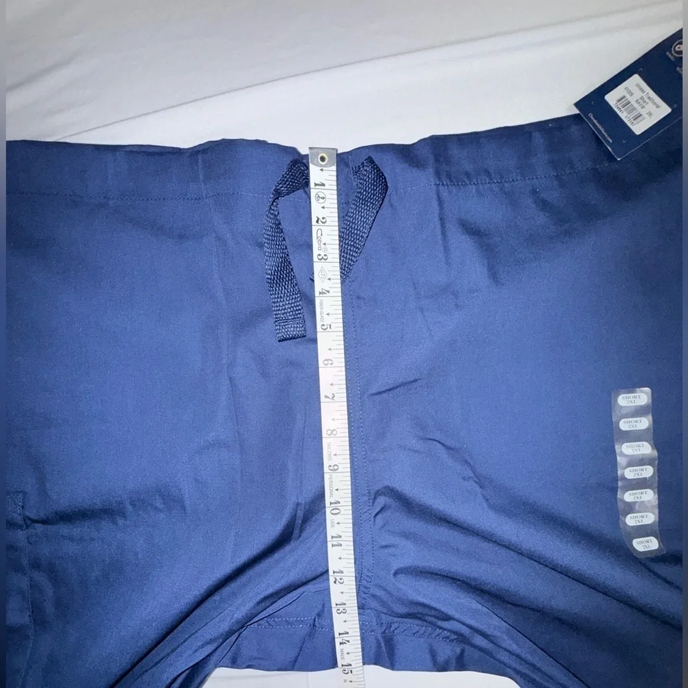 Cherokee Workwear Short Unisex Drawstring Scrub Pant in Navy 2X Short NWT